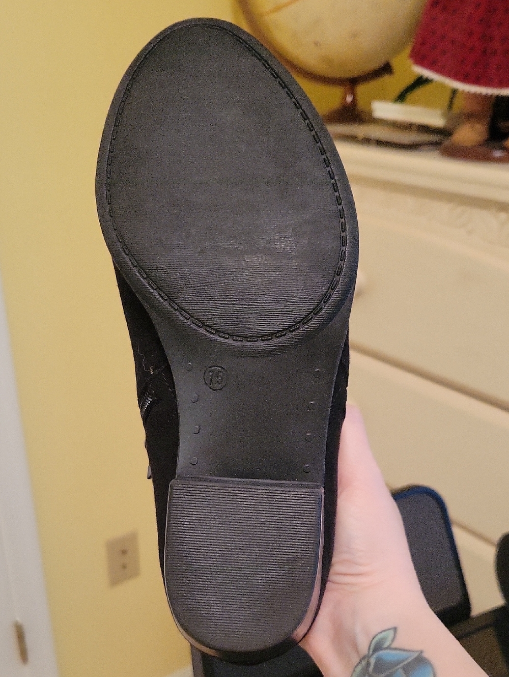 torrid Black Suede Side-Zip Ankle Booties - Picture 4 of 4